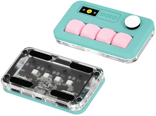 KEEBMONKEY DOIO Sayo OSU Rapid Trigger Hall Effect Keyboard with Joystick and Screen, CNC Aluminum RGB One Handed Macro Pad for Rhythm Games,USB-C Custom Programmable keypad (Mint(4 Key)) - style: Mint(4 Key)