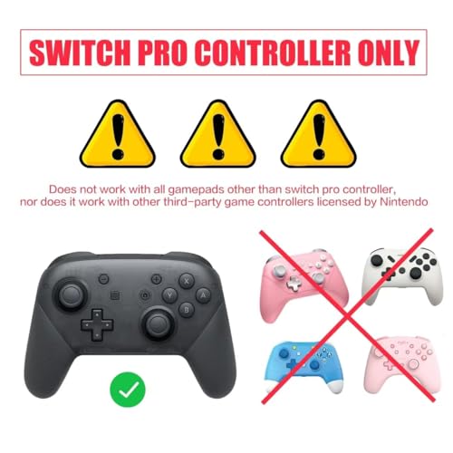 Switch Pro Controller Skin Silicone Cover - Anti-Slip Grip Cat Paw Design with Joystick Ring Guards, Protective Case Shell, Custom Cute Kawaii Accessory - Not for Switch 2, PowerA or Third-Party Model