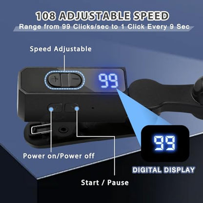 FUCINMTO Rechargeable Auto Clicker for Smart Phone, Adjustable Speed Clickers for iPhone iPad Apps Tiktok, Instant Click Simulation Finger Continuous Click for Game, Live Broadcasts Likes, Lightning Deal, Social Media Tasks