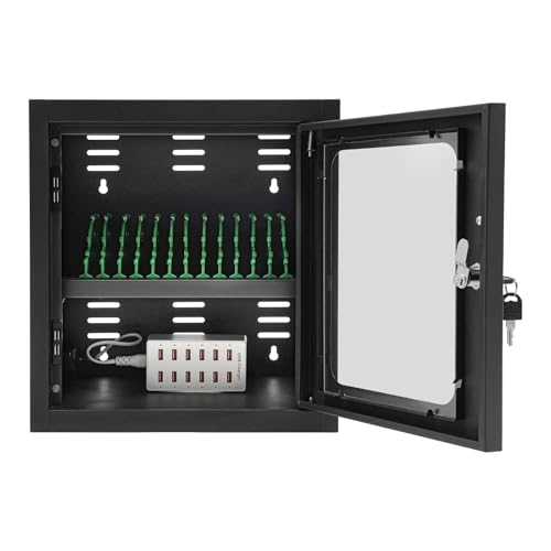 Rechargeable Mobile Phone Charging Cabinet,12 Slots Cell Phones Charging Station Portable Cellphone Charging Cart with Combination Lock, for Students and Employees, Tourists (12Slots) - size: 12Slots