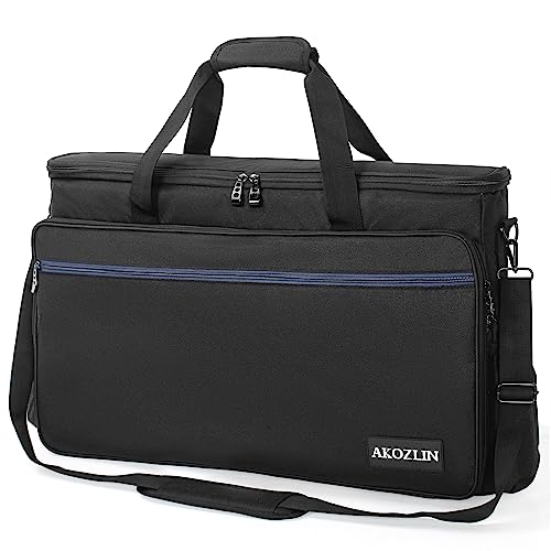 AKOZLIN Padded Gig Bag Controller Travel Shoulder Bag 23”×3.54”×14.2” Fit For Pioneer DDJ SR SR2 RR Denon MC4000 Numark NVII DJ Mixer Case - size: 23”×3.54”×14.2”