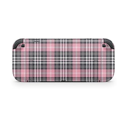 Gaming Skin Compatible with Nintendo Switch 2 Console Only - Pink Plaid - Premium 3M Vinyl Protective Wrap Decal Cover - Easy to Apply | Crafted in The USA by MightySkins - color: Pink Plaid, size: Switch 2 Console Skin Only, style: Matte Finish
