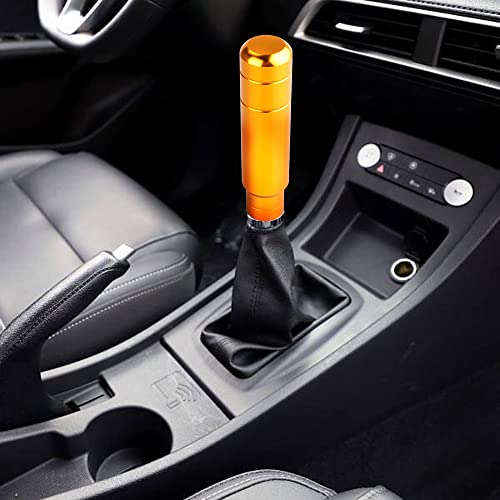 BARTOO Aluminum Weighted Manual Shift knobs, Long Stick Shift Knob Gear Shifter Knobs, Car Accessories Lever Cover Head Universal Shifter Knobs with 3 Threaded Adapters (Gold) - color: Gold