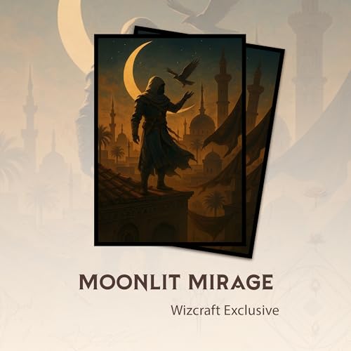 Moonlit Mirage - MTG Card Sleeves, 104ct, Standard Size, Smooth | Perfect for Double Sleeving, Smudge Resistant Matte Back, Standard 66x92mm - Compatible with Magic The Gathering & TCG Cards - color: Moonlit Mirage, size: Smooth