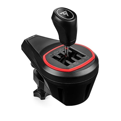 Thrustmaster TH8S Sim Racing Gear Shifter Add-On - PS5, XBOX & PC | H-pattern, 7 gears plus reverse, metal lever, works with Thrustmaster wheels, for rally, F1, NASCAR, farming and racing games