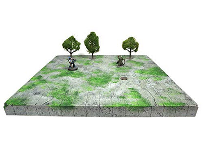 Handmade Reversible Dual 16x16 Battle Grid Board - Handmade Terrain for Tabletop War Games and TTRPGs