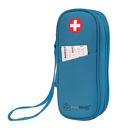 PracMedic Bags Epi Pens Carrying Case- Insulated Epipen Carry Case (Teal) | Holds 2 Epi Pens, Auvi-Q or Neffy, Inhaler & Antihistamine. Medical Case for Allergy, Asthma & Diabetes Medicines - color: Teal