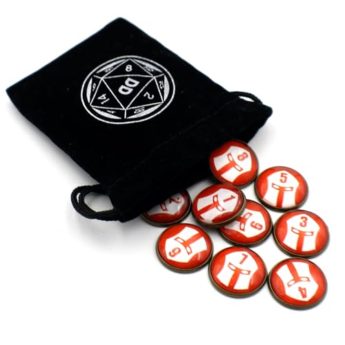 D&D Numbered Monster Token Markers for Dungeons and Dragons (Soldier) - style: Soldier