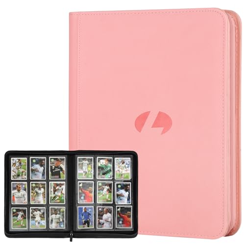 Trading Card Binder, Premium 9-Pocket Double Sided 540 Pocket PU Card Collection Binder, Collectible Trading Card Albums for MTG, TCG, Sports Cards (Pink) - color: Pink 1, size: 9 Pocket Binder