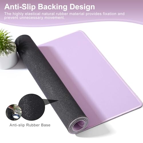 Pink Mouse Pad Large, DOBAOJIA Mouse Pad Aesthetic, Keyboard and Mouse Mat, Gaming Mouse Mat, Spill-Proof Surface and Anti-Skid Base, XL 27.6” x 11.8” 70 x 30cm | DOBAOJIA XL Gaming Mouse Mat, Desk Mat, PC Mat, Spill Proof Surface and Non-Slip Base - colo