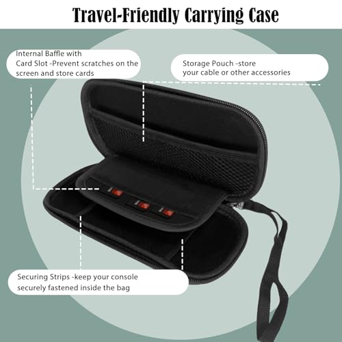 JDGPOKOO 4 in 1 Accessories Kit for PSP 1000/2000/3000, Carrying Case for PSP 1000 2000 3000, 2 Set Screen Protectors and Charging&Date Cable, Compatible with PlayStation Portable 1000/2000/3000 ONLY - size: 4 in 1 psp 1000/2000/3000