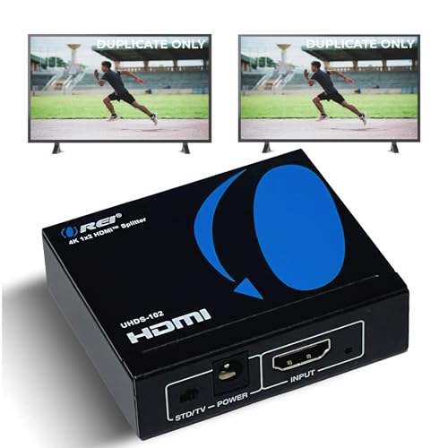 OREI UltraHD 4K @ 60 Hz 1 x 2 HDMI Splitter 1 in 2 Out (2 Port) 4:4:4 8-bit - Does Not Bypass HDCP, 18 Gbps, 4K HDMI Splitter | OREI UltraHD 4K@60Hz 1x2 HDMI Splitter 1 in 2 Out - 8-bit, 18 Gbps, 4K - Does Not Bypass HDCP - size: 1x2, style: Splitter