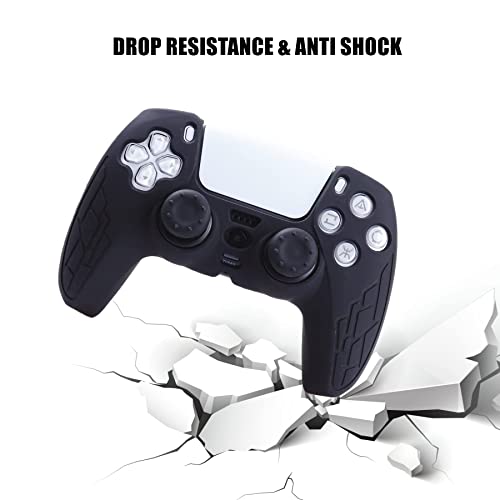Silicone Skin for Ps5 Controller, 1pc Anti-Slip Shell Cover Case with 10 Joystick Grips for Playsation 5 Controller Wireless Gamepad(PS5 Controller #8) - color: PS5 controller #8