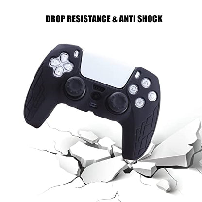 Silicone Skin for Ps5 Controller, 1pc Anti-Slip Shell Cover Case with 10 Joystick Grips for Playsation 5 Controller Wireless Gamepad(PS5 Controller #8) - color: PS5 controller #8