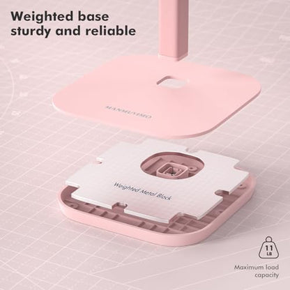 Headphone Stand, Desktop Headset Holder Desk Earphone Stand Aluminum Headset Hanger Headphone Rack Stand to Hold Earphones Such as Airpods Max, Sony, Beats, Bose, Razer, HyperX(Pink) - color: Pink