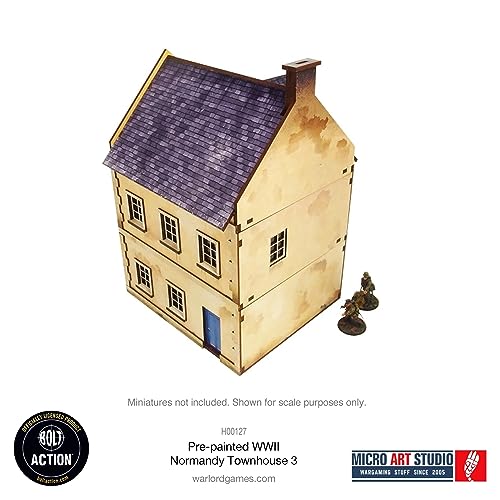 Micro Art Studio: WW2 Normandy Townhouse 3 HDF Prepainted Terrain