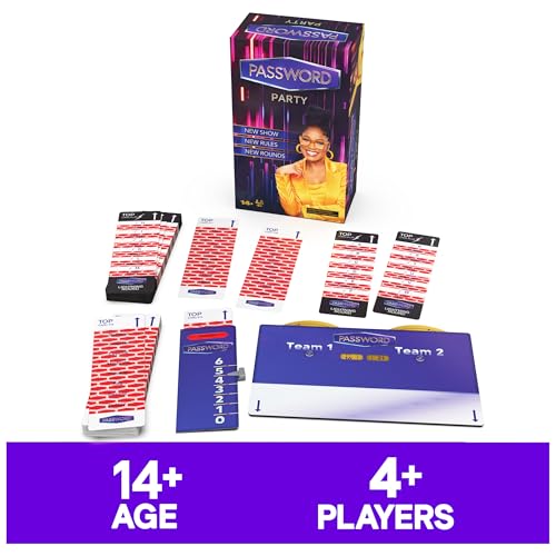 Spin Master Games, Password Party Game, As Seen on The Tonight Show with Keke Palmer, The Viral Party Card Game, Friendsgiving, 4+ Players, for Ages 14 & Up