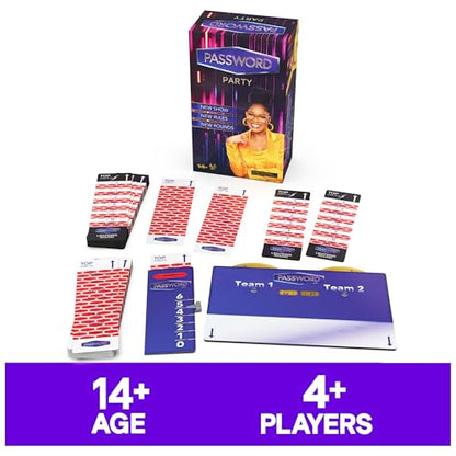 Spin Master Games, Password Party Game, As Seen on The Tonight Show with Keke Palmer, The Viral Party Card Game, Friendsgiving, 4+ Players, for Ages 14 & Up