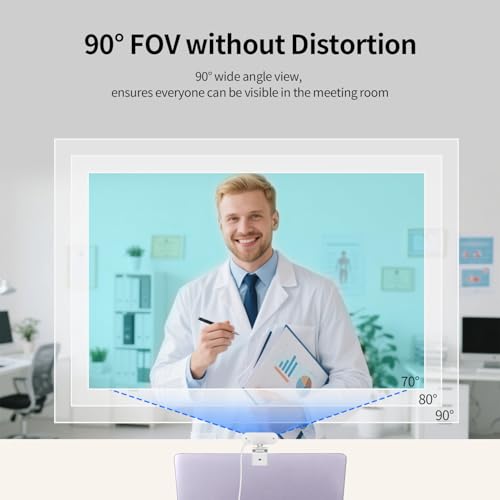 TOALLIN 2K Webcam for PC, 5MP, Built-in Mic, Web Camera with Tripod | 90° Wide Angle, Privacy Cover, USB Computer Camera for Laptop, Live-Streaming, Gaming, Meetings, Video Calls - style: 2K Webcam with Tripod