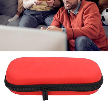 Eminchu 3000 Case, Water PU Hard EVA Carrying Case, Zippered Mesh Pocket with Durable Construction, Ideal for Game Cartridges & Accessories (Red) - color: Red