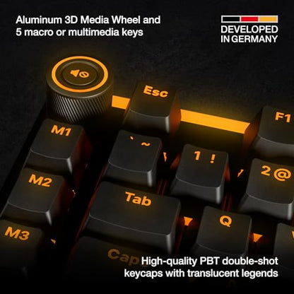 be quiet! Light Mount Mechanical Keyboard and Dark Perk Sym Wireless Gaming Mouse Bundle, Silent Tactile Switches, ARGB Lighting, Lightweight 55g Mouse, 32,000 DPI Sensor, up to 110 hours battery life