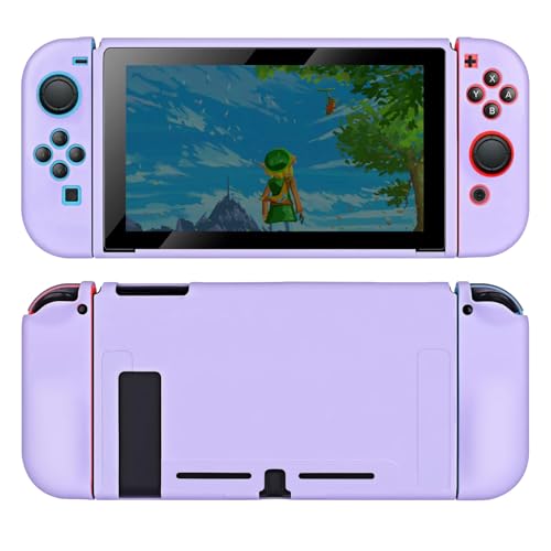 Protective Case for Nintendo Switch 2017, Soft Silicone Switch Case, Ergonomic Grip Cover Shock-Absorbent & Anti-Scratch Slim Shell Travel Protector Cases Accessories, Purple - color: Purple, size: For Switch 2017