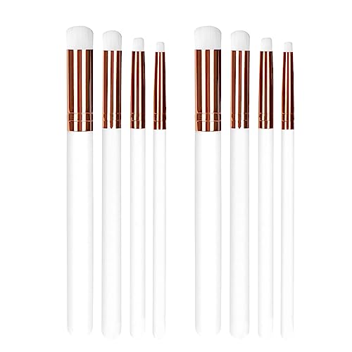 UNIMEIX Dry Brush Miniature Painting Drybrush Detail Paint Brush Set Hobby Detail Blending Brushes for Effortless Watercolor Brushes Scale Model Painting (8 Pack) - color: White