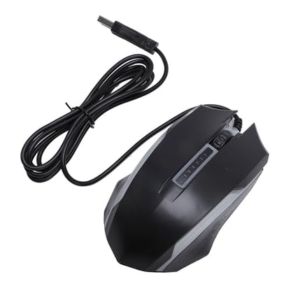 Zyyini Computer Mouse Wired, USB Wired Mouse with 4.9ft Cable 1200 DPI Sensitive Comfortable Grip RGB Optical Computer Mouse Right or Left Hand Use for Laptop, Chromebook, PC, Desktop,
