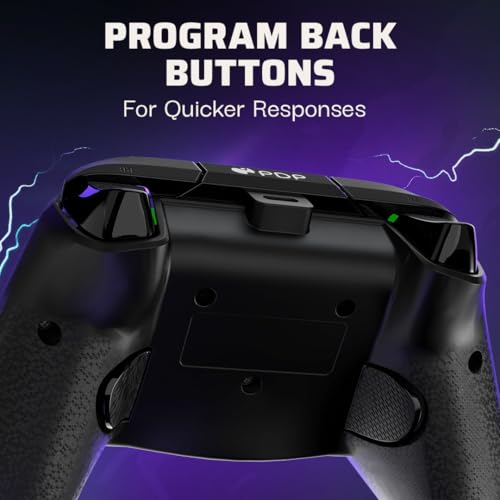 PDP Rematch Glow Enhanced Wired Controller for Xbox Series X|S & Xbox One | Licensed for Xbox & PC, 2 Mappable Back Buttons, Advanced Customization in Companion App, Glow-in-the-Dark, Jolt Green - color: Jolt Green, style: Controller