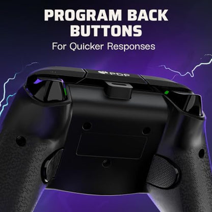PDP Rematch Glow Enhanced Wired Controller for Xbox Series X|S & Xbox One | Licensed for Xbox & PC, 2 Mappable Back Buttons, Advanced Customization in Companion App, Glow-in-the-Dark, Jolt Green - color: Jolt Green, style: Controller