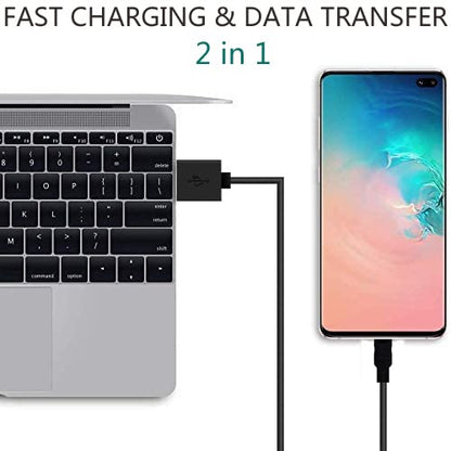 Micro USB Cable, 2 Pack [6FT, 6FT], Fast Charging Cable, High Speed Data Transfer Cable, Android Phone Cable for Samsung Galaxy S7 Edge S6 S5 and More, Trustable - size: 2Pack 6ft