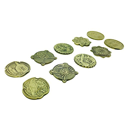 Pirate Variety Set of 10 (Plated Metal Novelty) Adventure Coins for RPG LARP DND Pathfinder Treasure Booty - style: Novelty