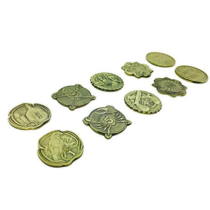Pirate Variety Set of 10 (Plated Metal Novelty) Adventure Coins for RPG LARP DND Pathfinder Treasure Booty - style: Novelty