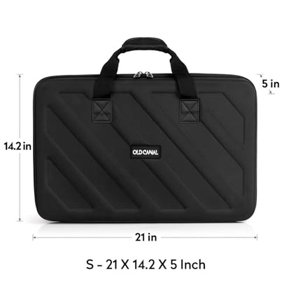 Mixer Travel Case, Carrying Storage Bag Compatible with DJ Controller for DDJ-SB3 / DDJ-SB2 / DDJ-400 / DDJ-FLX4 / DDJ-RB 2-Channel, Black - size: S-21 X 14.5 X 5"