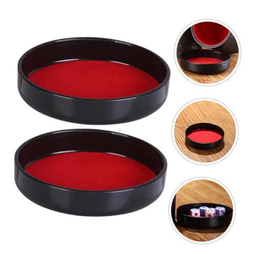 5pcs Plush Lined Dice Cup Lid Replacement for Dice Shaker Tray Easy Installation Storage Cup Base for Games Parties and Professional Use