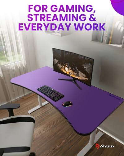 Arozzi Arena Gaming Desk Pad D006 | Full Desk Mouse Pad, Washable Desk Mat, Anti-Slip Rubber Base, Water-Resistant Surface - color: D006