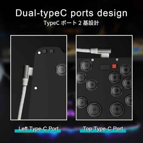 BITFUNX Duelpad Leverless Controller Arcade Stick, Zen16 Arcade Controller for PC/PS3/PS4/PS5/Switch/Steam, All-Button Arcade Fight Stick with SOCD/TURBO/Custom RGB/Hot-Swap/Low-Profile Switch - size: Extra Large