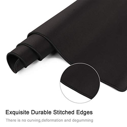 Gaming Mouse Mat/Mouse Pad 31.5x11.8x0.12Inch | XXL mouse pad | table mat/large size | improved precision and speed | rubber base for stable Grip on smooth surfaces non-slip (80x30 Black) - color: 80x30 Black