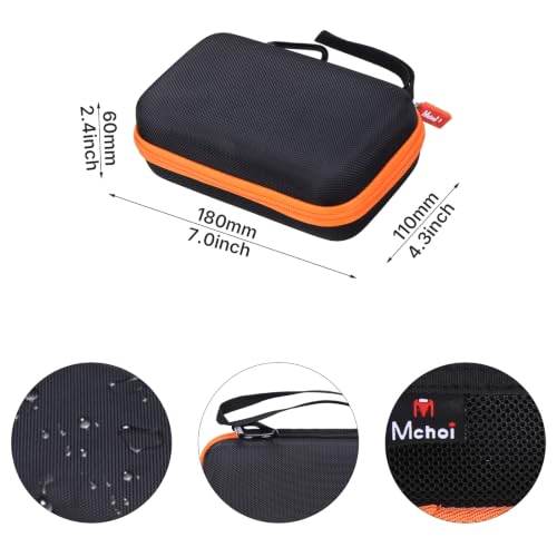 Hard Carrying Case for My Arcade Atari Pocket Player Pro, Pac-Man & Bubble Bobble Handheld Console, Shockproof EVA Protective Cover with Mesh Pocket & Elastic Strap, Retro Game Storage Bag