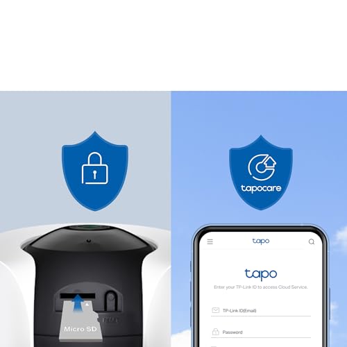 TP-Link Tapo 2K QHD Pan/Tilt Wi-Fi Camera | Apple HomeKit | Physical Privacy Mode | Color Night Vision | Motion Tracking | 2-Way Audio | Local/Cloud Storage | Works w/Alexa&Google Home | (Tapo C225) - style: 2K QHD, HomeKit Compatible