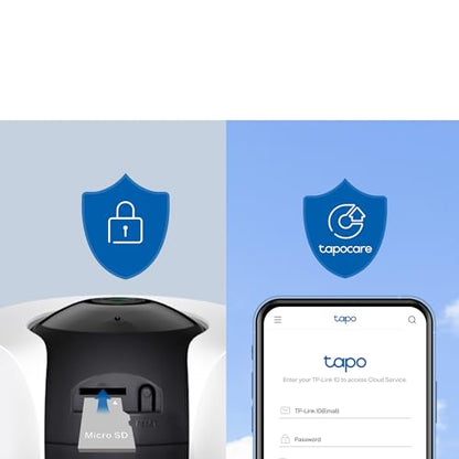 TP-Link Tapo 2K QHD Pan/Tilt Wi-Fi Camera | Apple HomeKit | Physical Privacy Mode | Color Night Vision | Motion Tracking | 2-Way Audio | Local/Cloud Storage | Works w/Alexa&Google Home | (Tapo C225) - style: 2K QHD, HomeKit Compatible