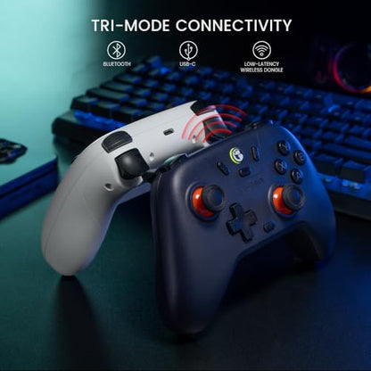 GameSir Nova Lite Wireless Controller for PC,Hall Effect Sticks & Trigger | Bluetooth Controller Gamepad with Hall Effect Trigger,Turbo,Rumble Vibration,Android, Switch & Steam Deck - color: Nova Lite(White)