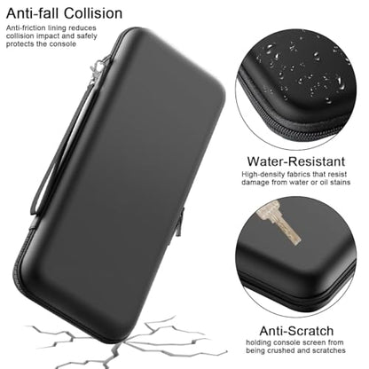 lyfLux Complete with Switch 2 Carrying Case Travel Kit – Hard Shell Case, Screen Protectors, Console & Joypad Covers, Stand & Thumb Grips – Full Accessories Set for Switch 2 Only