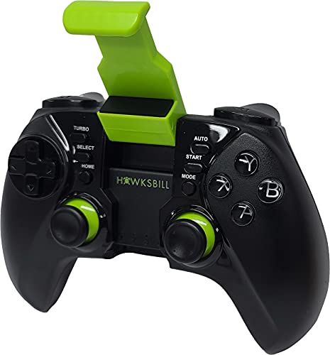 Hawksbill Wireless Gamepad Controller for iOS iPhone & Android - Bluetooth with L3 + R3 Buttons, Long Battery Life, Improved 8 Way D-Pad, Dual Vibration, MFI Compatible Games