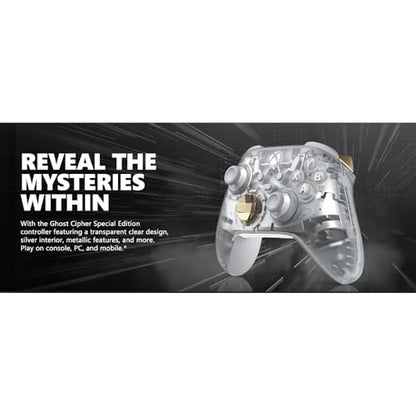 Microsoft QAU-00157 Xbox Wireless Gaming Dual Controller Bundle (Ghost Cipher Special Edition) for Xbox Series X|S, Xbox One, Windows PC, Android and iOS - color: Ghost Cipher