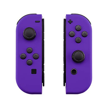 eXtremeRate Replacement Handheld Controller Housing with Full Set Buttons, DIY Replacement Shell Case for NS & NSO Console – Console Shell NOT Included - color: Purple