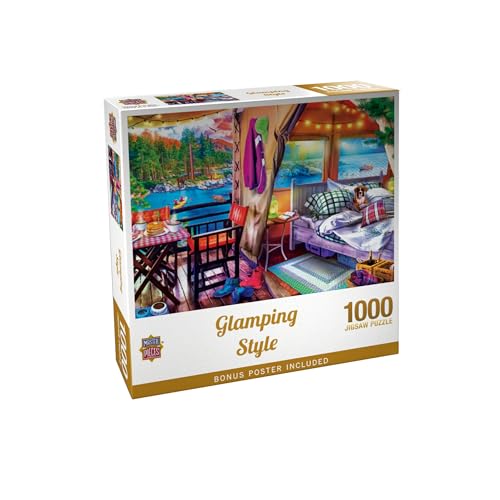 Masterpieces 1000 Piece Jigsaw Puzzle for Adults - Glamping Style - Adult Jigsaw Puzzles 1000 Pieces - 19.25"x26.63" - size: 1000 Piece