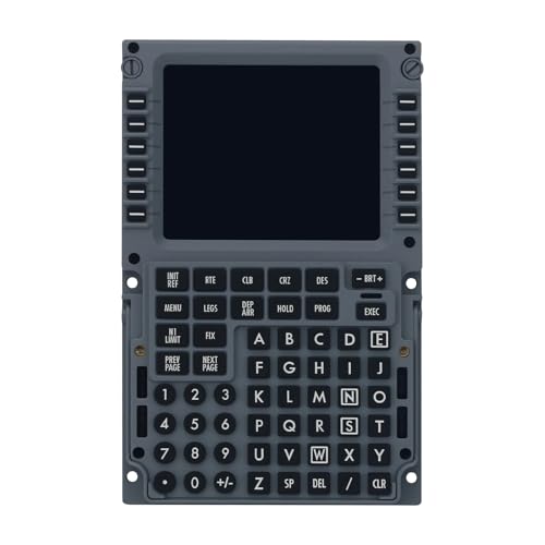 MiYee WINGFLEX B737CDU Flight Simulator Control Display Panel Unit Game Simulator Flight Simulation Peripherals Panel Route Control Plug-and-Play with Realistic Experience - size: B737CDU