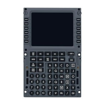 MiYee WINGFLEX B737CDU Flight Simulator Control Display Panel Unit Game Simulator Flight Simulation Peripherals Panel Route Control Plug-and-Play with Realistic Experience - size: B737CDU