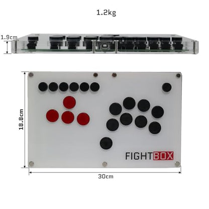FightBox B3-PC All Button Leverless Arcade Fight Stick Game Controller Compatible With PC/PS3/Switch